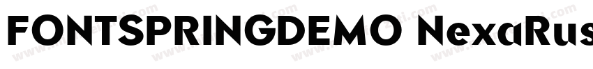 FONTSPRINGDEMO NexaRustScriptR3R字体转换